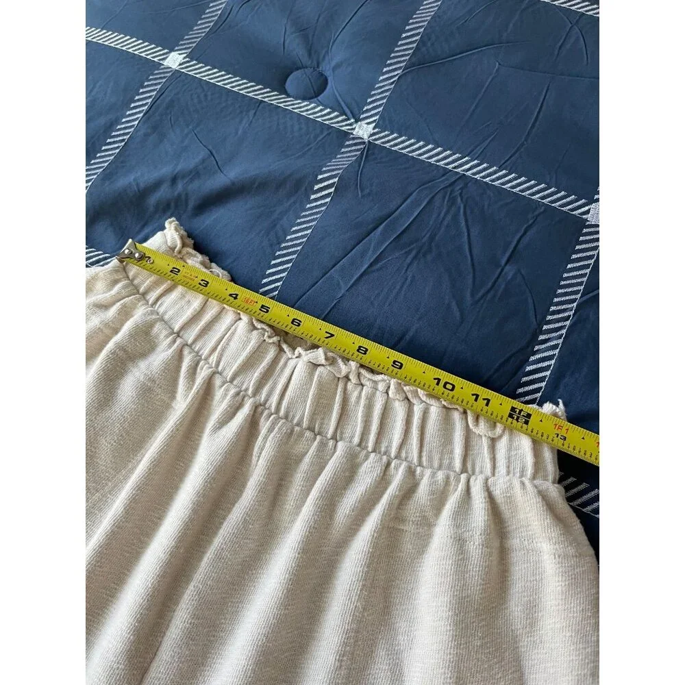 Free People Beach Cotton Linen Blend Shorts Size L - Picture 5 of 9